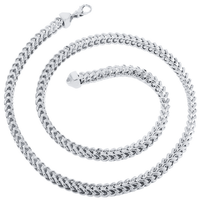 10K White Gold Semi-Solid Franco Chain