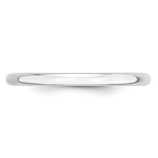 Gold Wedding Band - 2mm Plain