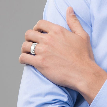 Gold Wedding Band - 8mm