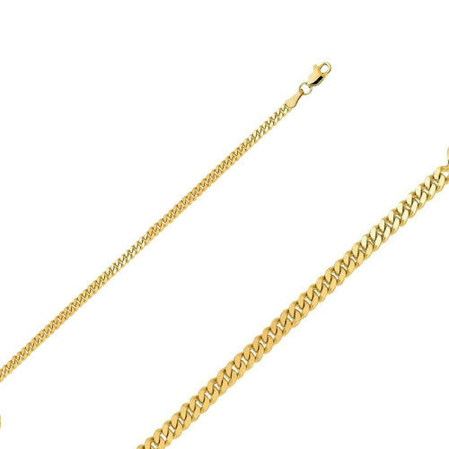 18K Gold Cuban Curb Link Chain