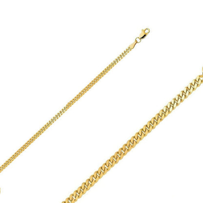 18K Gold Cuban Curb Link Chain