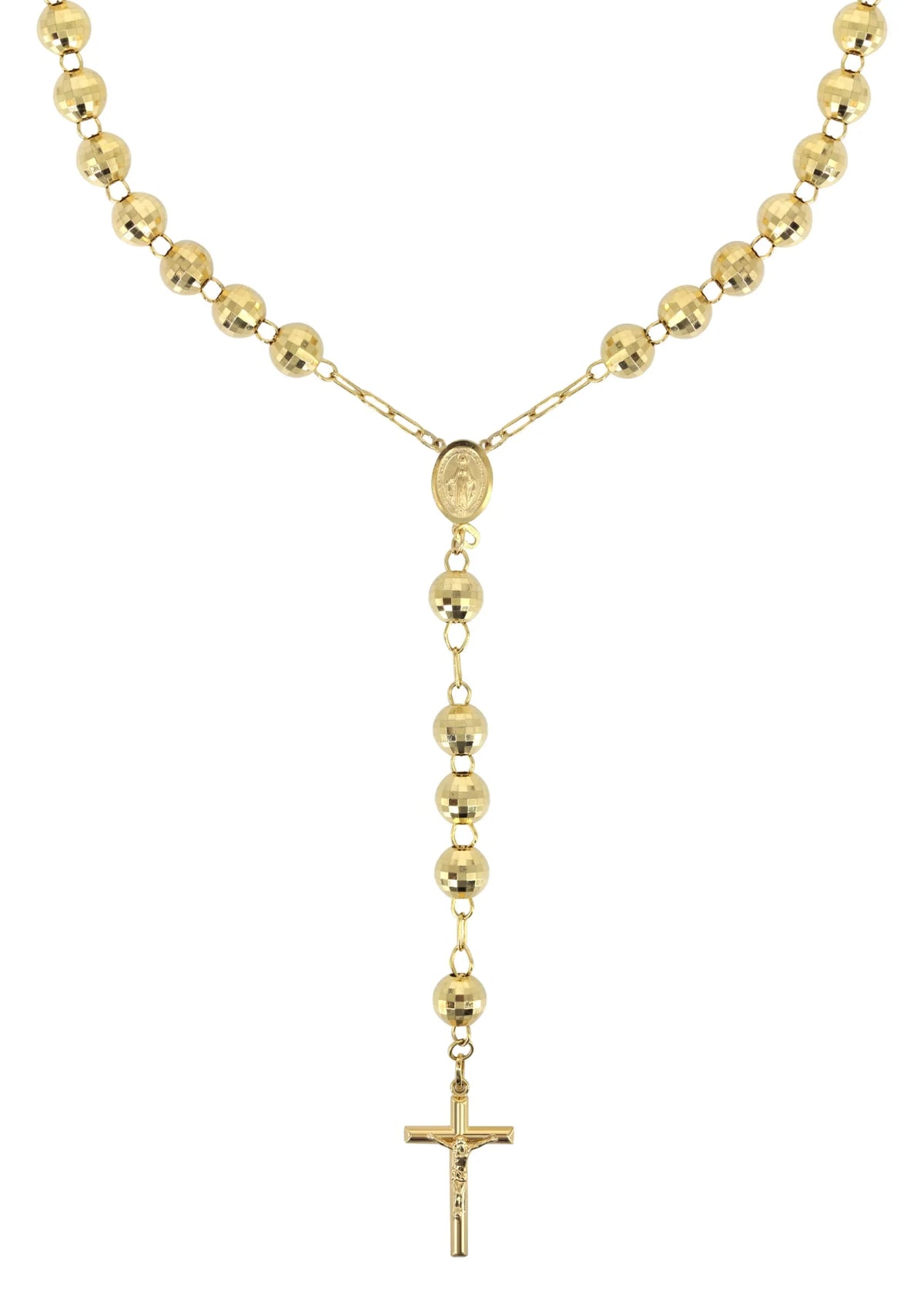10K Yellow Gold Rosary Chain