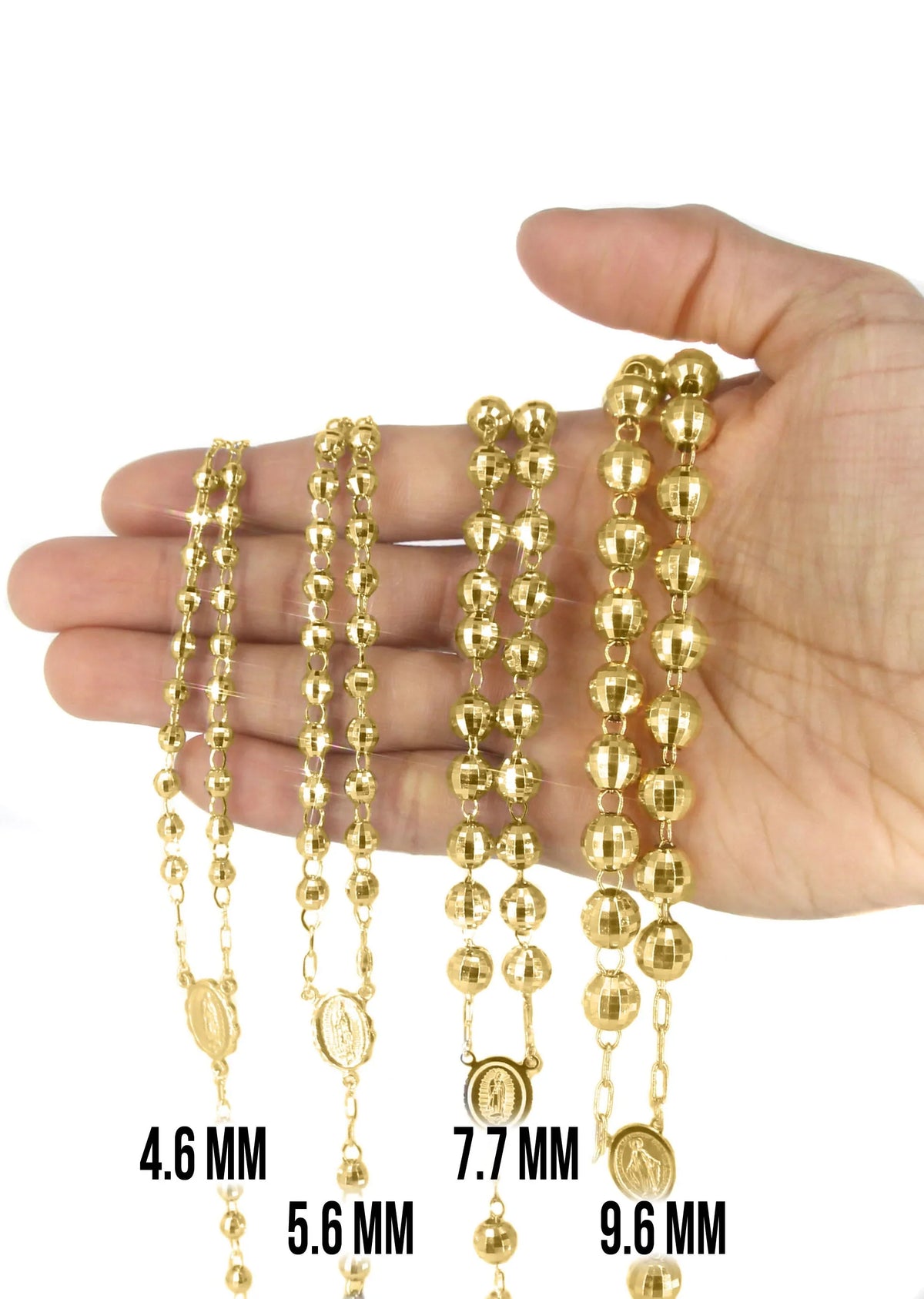 10K Yellow Gold Rosary Chain