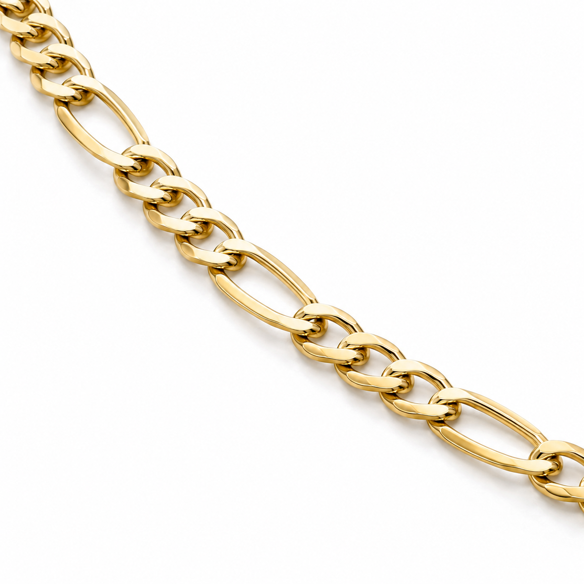 Yellow gold Figaro chain