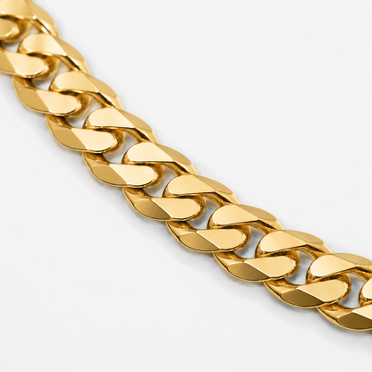 Gold Cuban curb link chain