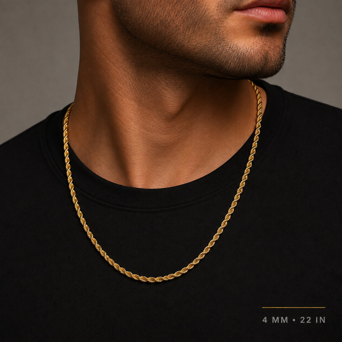 Gold rope chain
