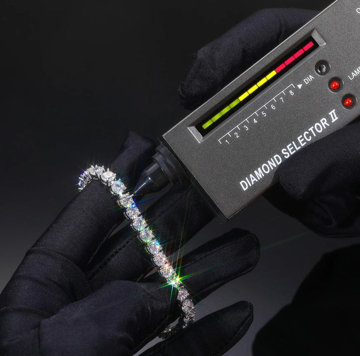 925 Silver Moissanite Tennis Chains & Bracelets