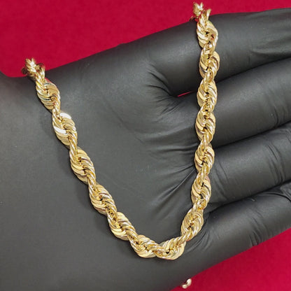 Rope Chain - 10kt Gold 6.5MM