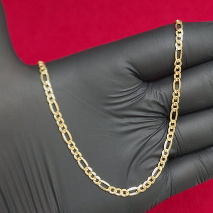 Figaro Chain - 10kt Gold 3MM