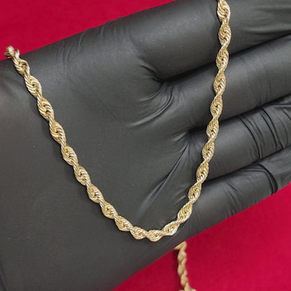 Rope Chain - 10kt Gold 4MM