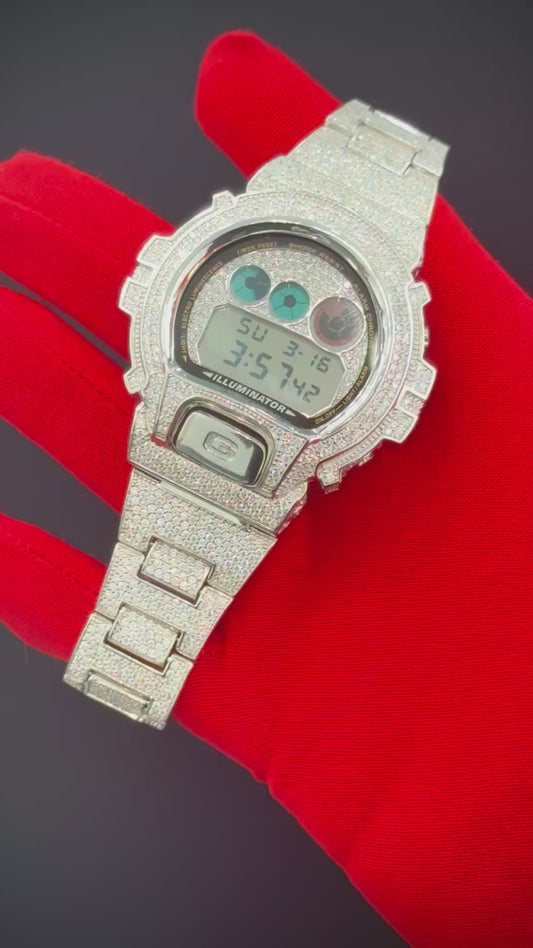 G shock Moissanite Fully Iced Out