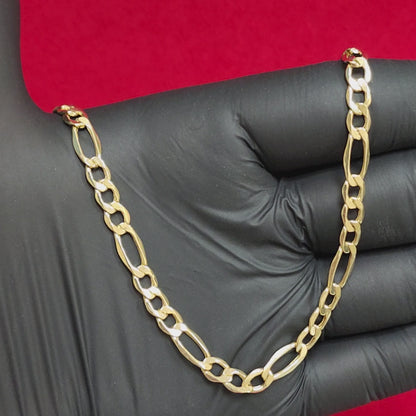 Figaro Chain - 10kt Gold 5.5MM