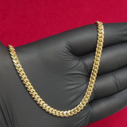 Heavy Solid Miami Cuban Chain - 10kt Gold 5MM