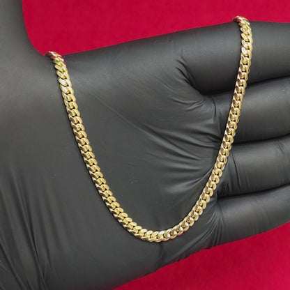 Solid Miami Cuban Chain - 10kt Gold 3MM