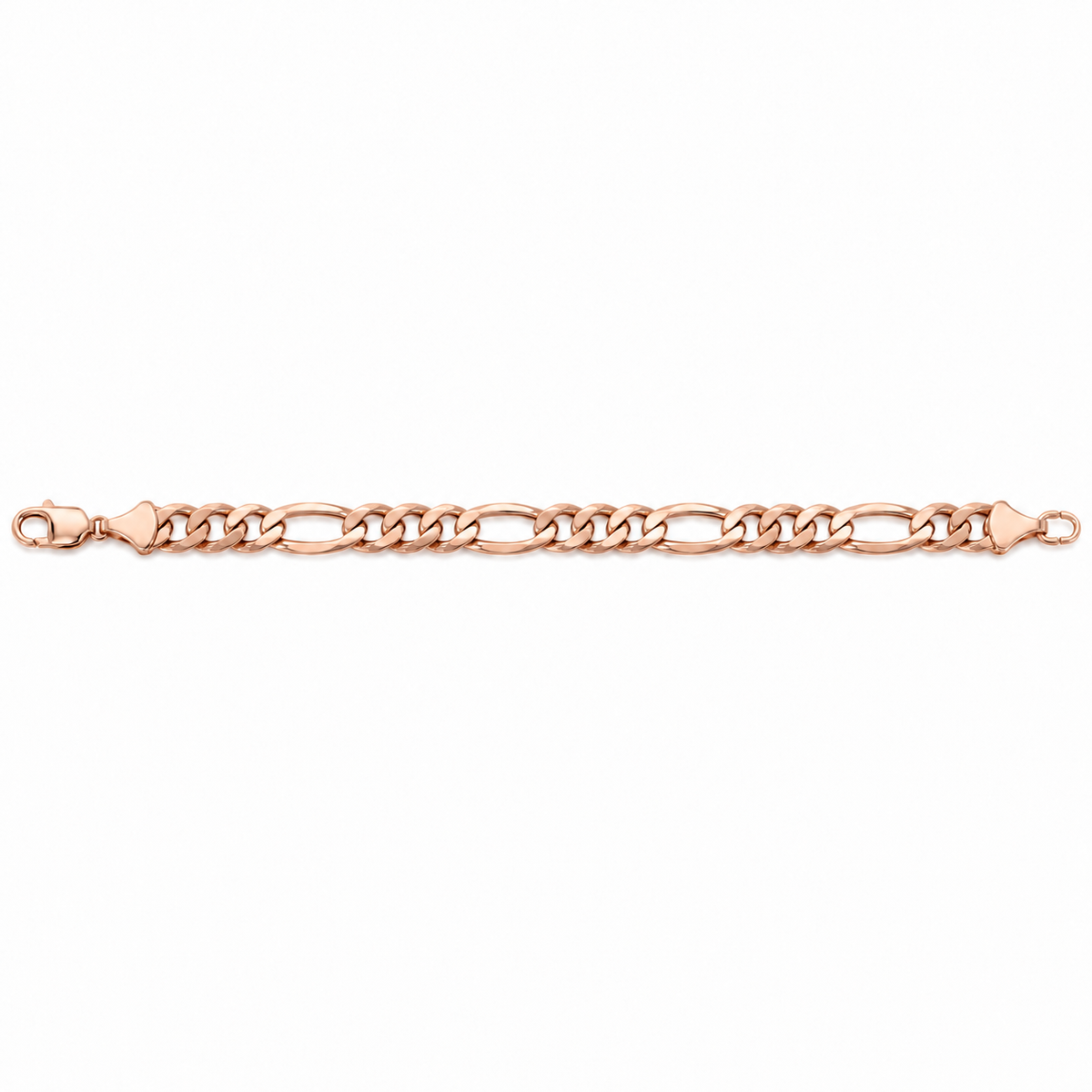 Rose gold Figaro bracelet
