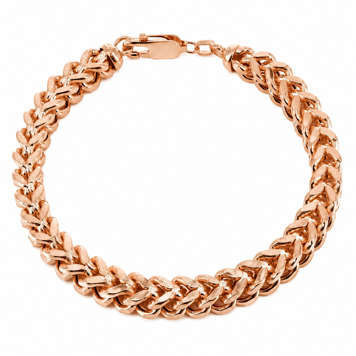 Rose gold Franco bracelet