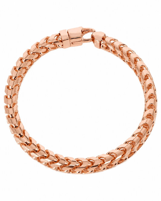 Rose gold Franco bracelet