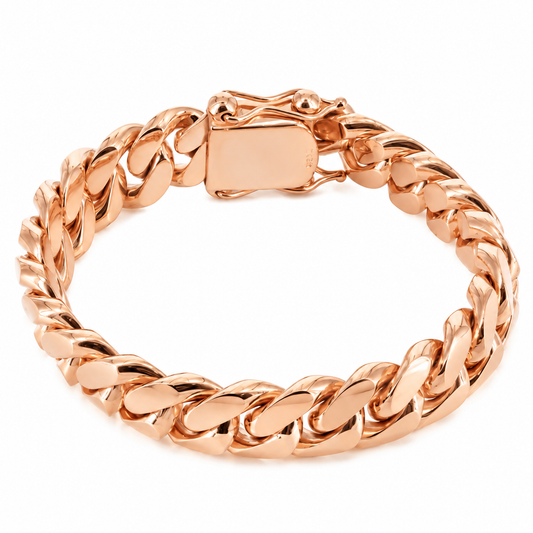 Rose gold Miami Cuban link bracelet