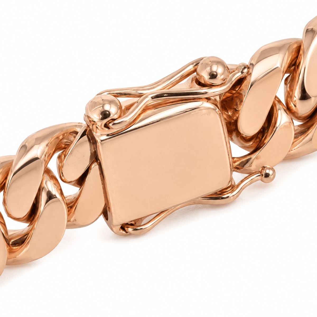 Rose gold Miami Cuban link bracelet