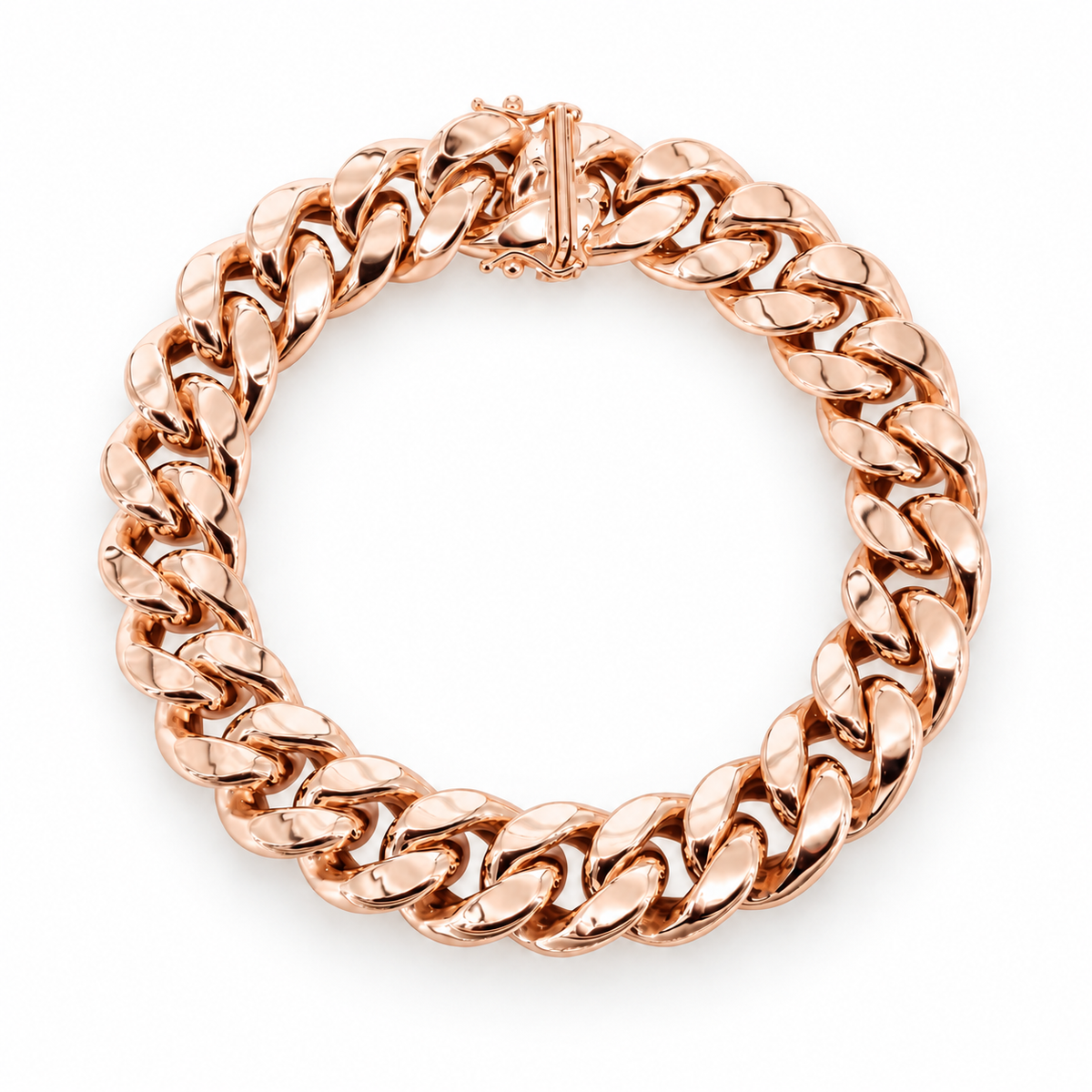 Rose gold Miami Cuban link bracelet