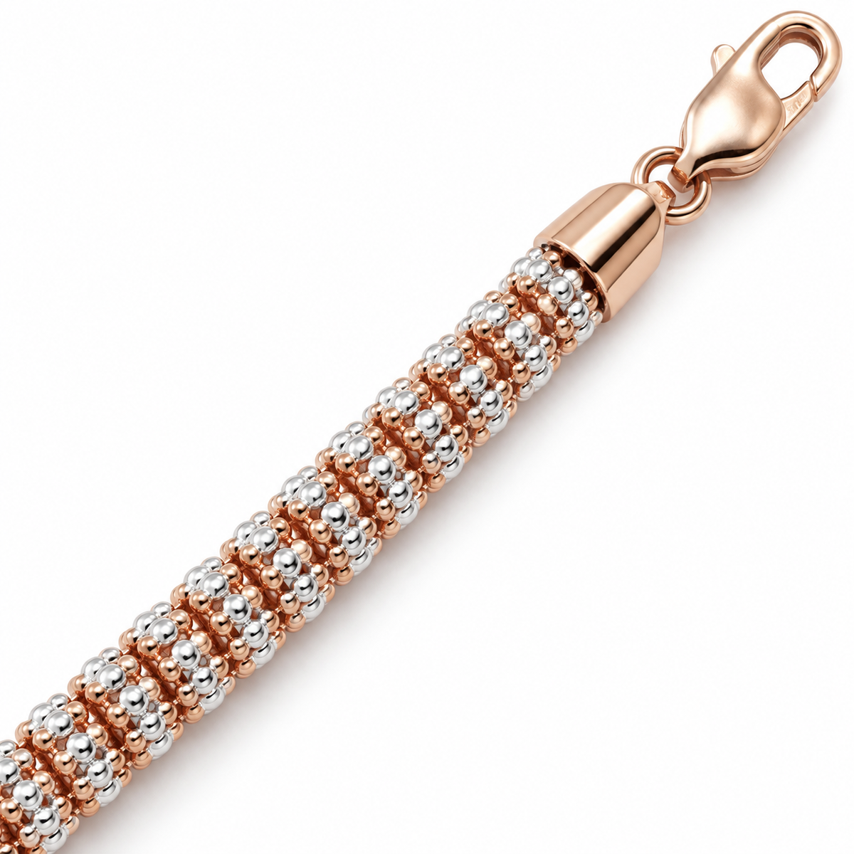 Rose gold rolo link bracelet