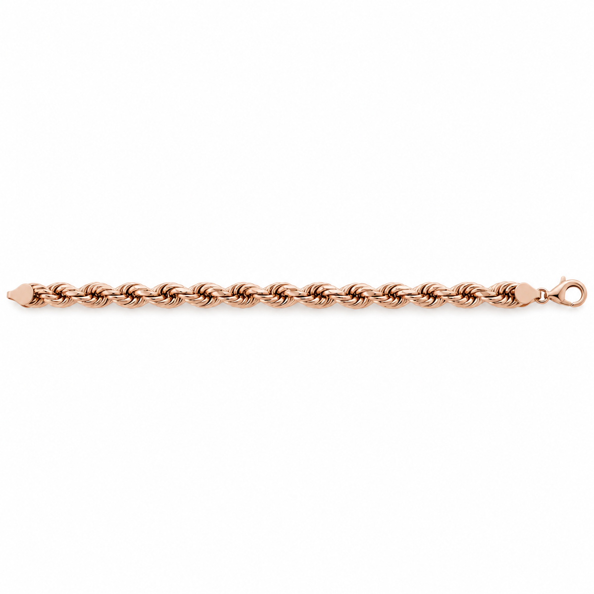 Rose gold rope bracelet