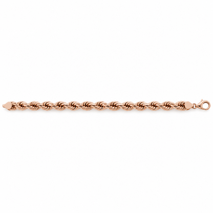 Rose gold rope bracelet