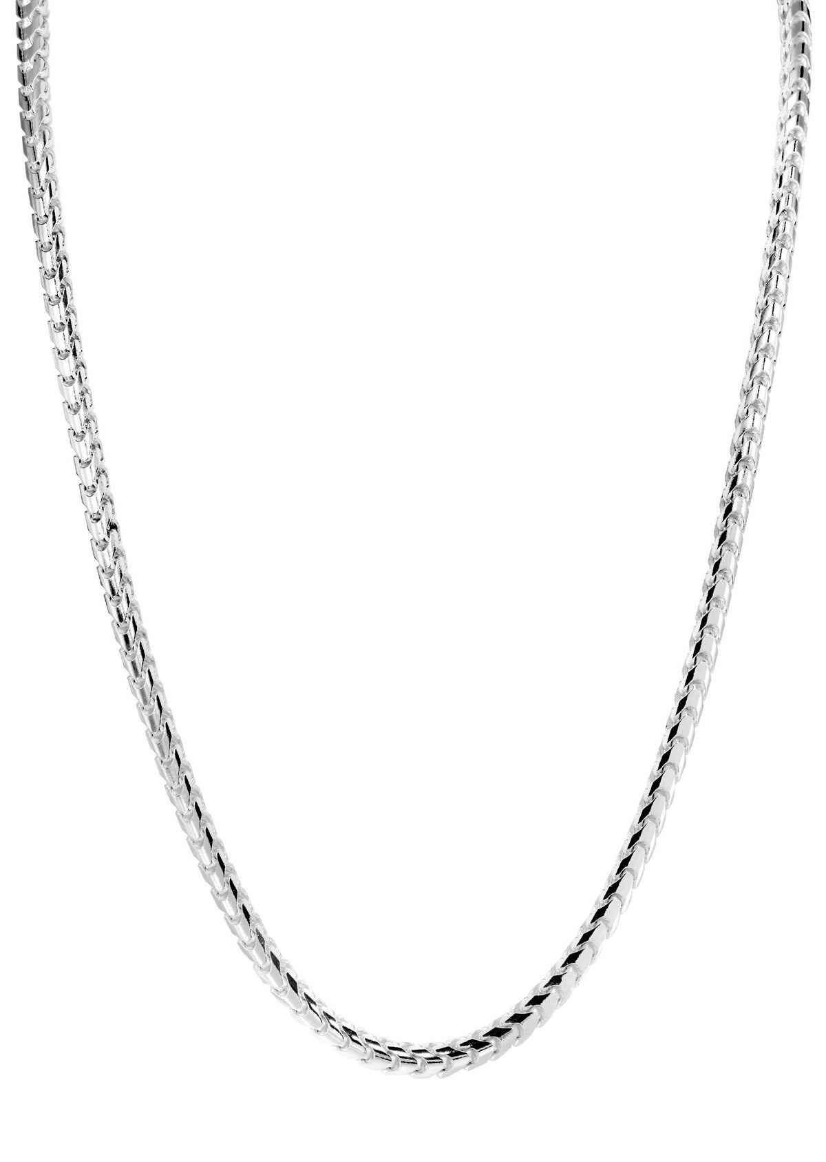 10K White Gold Solid Franco Chain