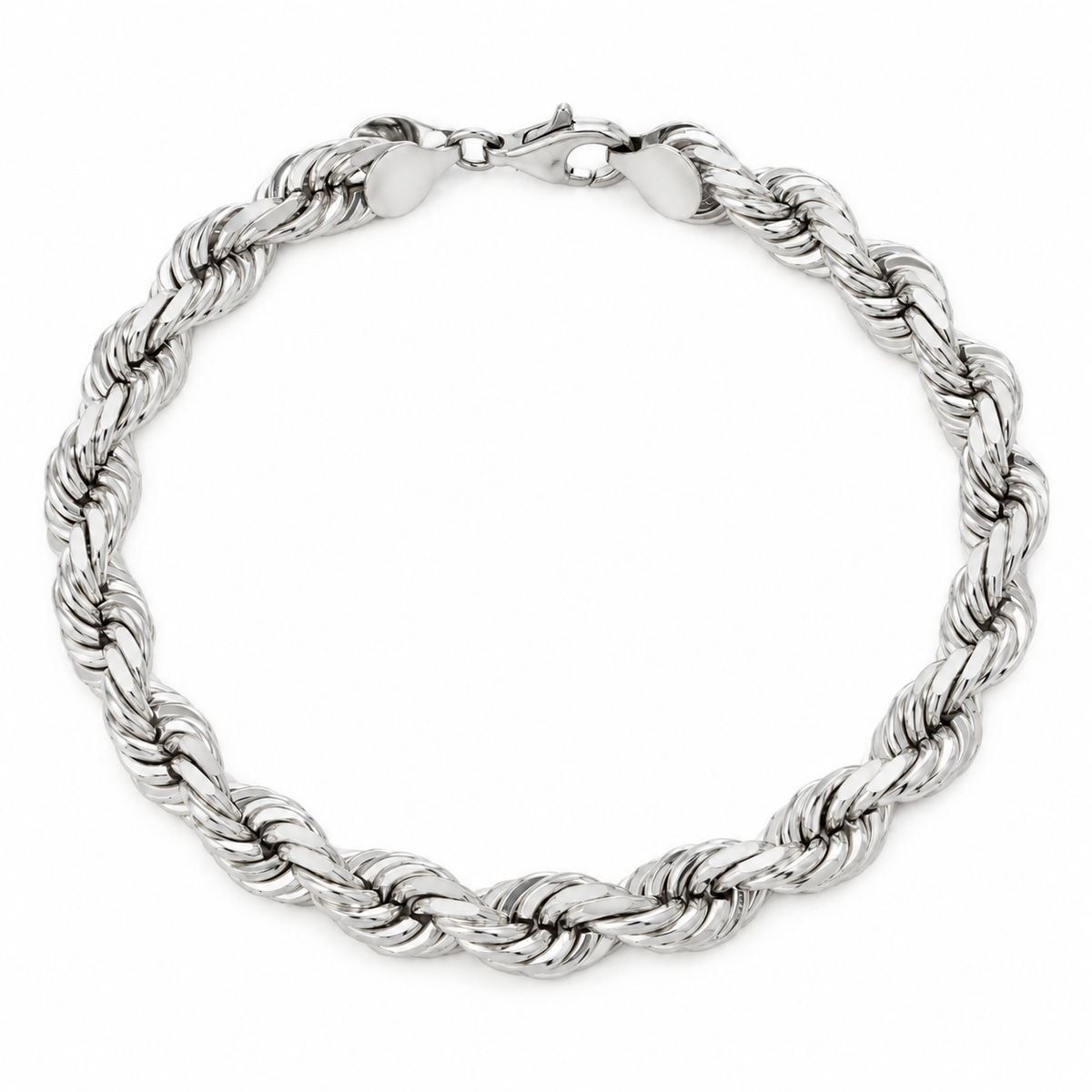 925 sterling silver rope bracelet for men