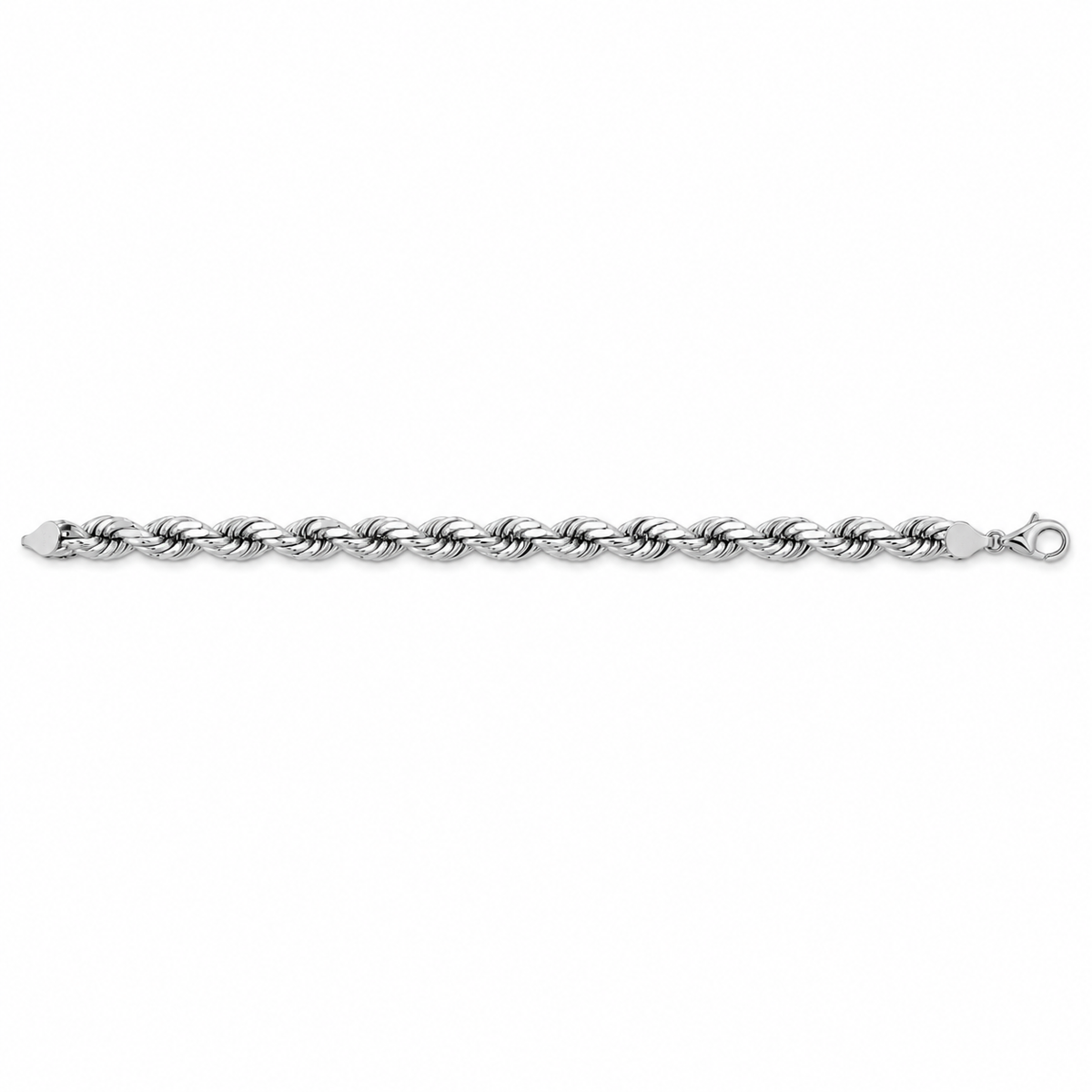 925 sterling silver rope bracelet for men, alternate view