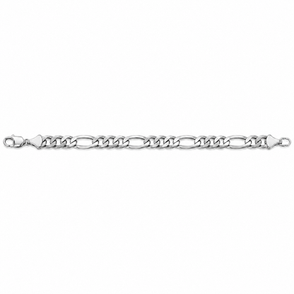 White gold Figaro bracelet