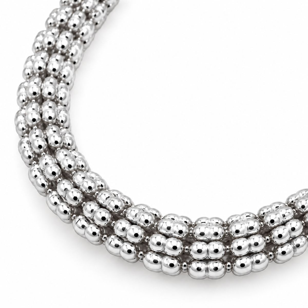 White gold rolo link chain