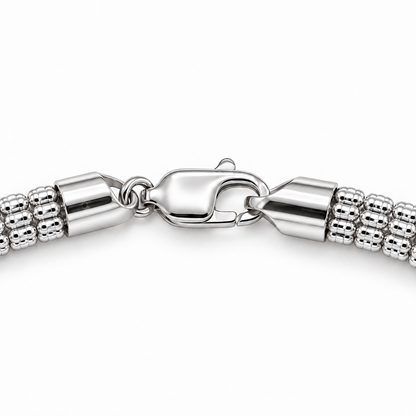 White gold rolo link chain
