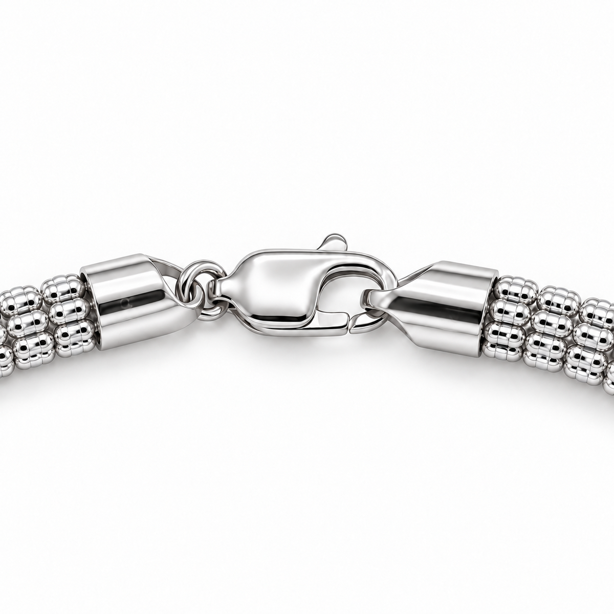 White gold rolo link chain