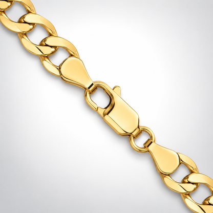 Yellow gold Cuban curb link bracelet