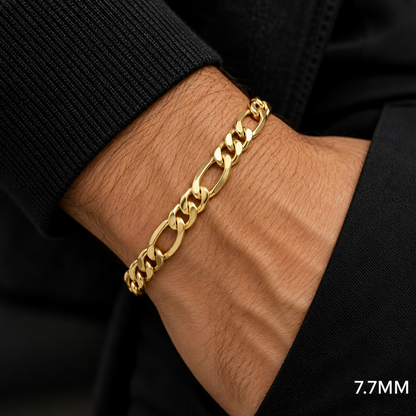 Gold Figaro bracelet