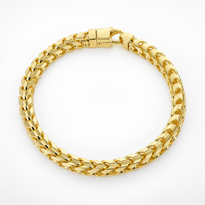18K Gold Franco Bracelet