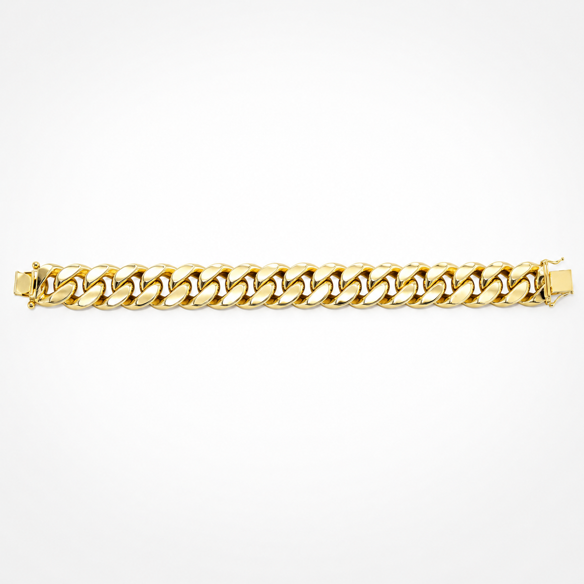Yellow gold Miami Cuban link bracelet