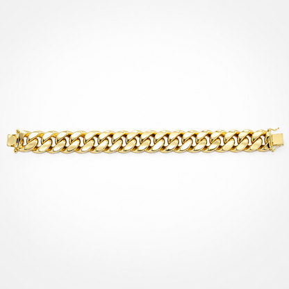Yellow gold Miami Cuban link bracelet