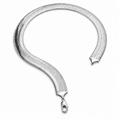 Silver herringbone jewelry