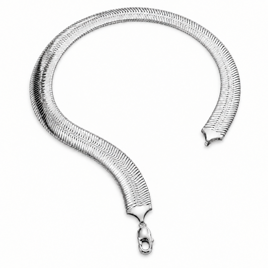 Silver herringbone jewelry