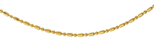 18K Gold Bead Chain